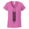 Ladies Heavy Cotton™ 100% Cotton V-Neck T-Shirt Thumbnail