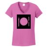 Ladies Heavy Cotton™ 100% Cotton V-Neck T-Shirt Thumbnail