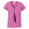 Ladies Heavy Cotton™ 100% Cotton V-Neck T-Shirt Thumbnail