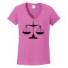 Ladies Heavy Cotton™ 100% Cotton V-Neck T-Shirt Thumbnail