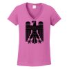 Ladies Heavy Cotton™ 100% Cotton V-Neck T-Shirt Thumbnail
