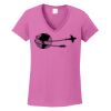 Ladies Heavy Cotton™ 100% Cotton V-Neck T-Shirt Thumbnail