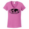 Ladies Heavy Cotton™ 100% Cotton V-Neck T-Shirt Thumbnail