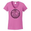 Ladies Heavy Cotton™ 100% Cotton V-Neck T-Shirt Thumbnail