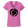 Ladies Heavy Cotton™ 100% Cotton V-Neck T-Shirt Thumbnail