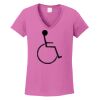 Ladies Heavy Cotton™ 100% Cotton V-Neck T-Shirt Thumbnail