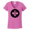 Ladies Heavy Cotton™ 100% Cotton V-Neck T-Shirt Thumbnail