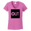 Ladies Heavy Cotton™ 100% Cotton V-Neck T-Shirt Thumbnail