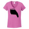 Ladies Heavy Cotton™ 100% Cotton V-Neck T-Shirt Thumbnail