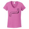 Ladies Heavy Cotton™ 100% Cotton V-Neck T-Shirt Thumbnail