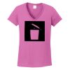 Ladies Heavy Cotton™ 100% Cotton V-Neck T-Shirt Thumbnail