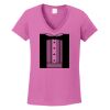 Ladies Heavy Cotton™ 100% Cotton V-Neck T-Shirt Thumbnail