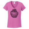Ladies Heavy Cotton™ 100% Cotton V-Neck T-Shirt Thumbnail