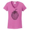 Ladies Heavy Cotton™ 100% Cotton V-Neck T-Shirt Thumbnail