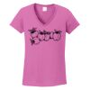 Ladies Heavy Cotton™ 100% Cotton V-Neck T-Shirt Thumbnail