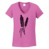 Ladies Heavy Cotton™ 100% Cotton V-Neck T-Shirt Thumbnail
