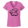 Ladies Heavy Cotton™ 100% Cotton V-Neck T-Shirt Thumbnail