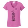 Ladies Heavy Cotton™ 100% Cotton V-Neck T-Shirt Thumbnail