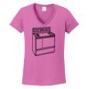 Ladies Heavy Cotton™ 100% Cotton V-Neck T-Shirt Thumbnail