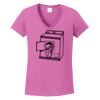 Ladies Heavy Cotton™ 100% Cotton V-Neck T-Shirt Thumbnail