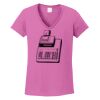 Ladies Heavy Cotton™ 100% Cotton V-Neck T-Shirt Thumbnail