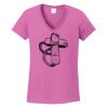 Ladies Heavy Cotton™ 100% Cotton V-Neck T-Shirt Thumbnail