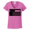 Ladies Heavy Cotton™ 100% Cotton V-Neck T-Shirt Thumbnail