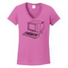 Ladies Heavy Cotton™ 100% Cotton V-Neck T-Shirt Thumbnail