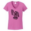 Ladies Heavy Cotton™ 100% Cotton V-Neck T-Shirt Thumbnail