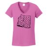 Ladies Heavy Cotton™ 100% Cotton V-Neck T-Shirt Thumbnail