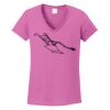 Ladies Heavy Cotton™ 100% Cotton V-Neck T-Shirt Thumbnail