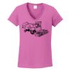 Ladies Heavy Cotton™ 100% Cotton V-Neck T-Shirt Thumbnail