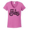 Ladies Heavy Cotton™ 100% Cotton V-Neck T-Shirt Thumbnail