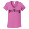 Ladies Heavy Cotton™ 100% Cotton V-Neck T-Shirt Thumbnail