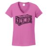 Ladies Heavy Cotton™ 100% Cotton V-Neck T-Shirt Thumbnail