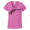 Ladies Heavy Cotton™ 100% Cotton V-Neck T-Shirt Thumbnail