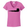 Ladies Heavy Cotton™ 100% Cotton V-Neck T-Shirt Thumbnail