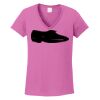 Ladies Heavy Cotton™ 100% Cotton V-Neck T-Shirt Thumbnail