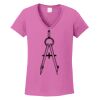 Ladies Heavy Cotton™ 100% Cotton V-Neck T-Shirt Thumbnail