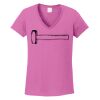 Ladies Heavy Cotton™ 100% Cotton V-Neck T-Shirt Thumbnail
