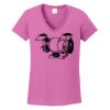 Ladies Heavy Cotton™ 100% Cotton V-Neck T-Shirt Thumbnail