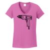 Ladies Heavy Cotton™ 100% Cotton V-Neck T-Shirt Thumbnail
