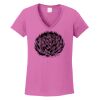 Ladies Heavy Cotton™ 100% Cotton V-Neck T-Shirt Thumbnail