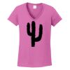 Ladies Heavy Cotton™ 100% Cotton V-Neck T-Shirt Thumbnail
