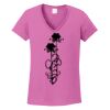 Ladies Heavy Cotton™ 100% Cotton V-Neck T-Shirt Thumbnail