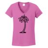 Ladies Heavy Cotton™ 100% Cotton V-Neck T-Shirt Thumbnail