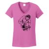 Ladies Heavy Cotton™ 100% Cotton V-Neck T-Shirt Thumbnail