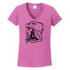 Ladies Heavy Cotton™ 100% Cotton V-Neck T-Shirt Thumbnail