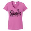Ladies Heavy Cotton™ 100% Cotton V-Neck T-Shirt Thumbnail