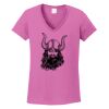 Ladies Heavy Cotton™ 100% Cotton V-Neck T-Shirt Thumbnail